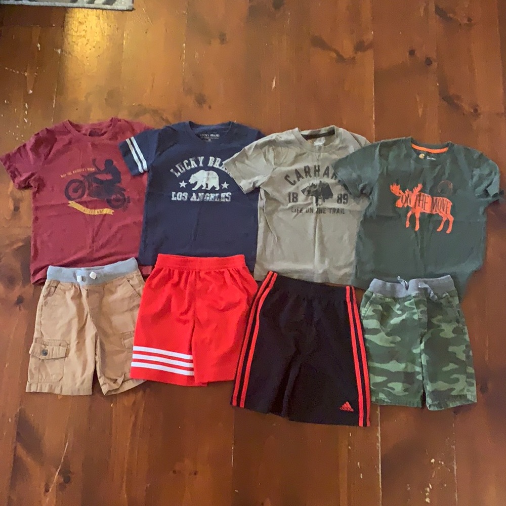 Boys size 4 shorts and t shirts